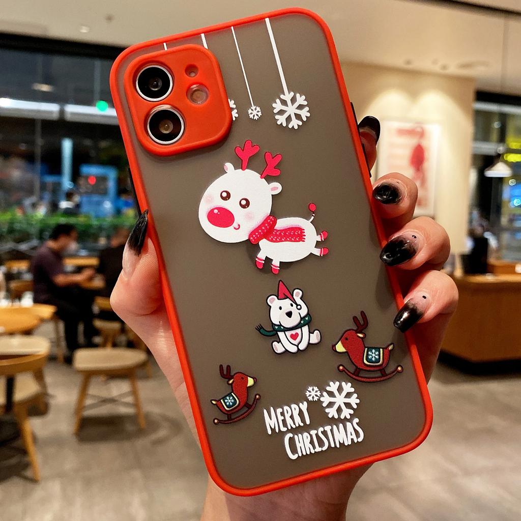 Merry Christmas New Year Phone Case For iPhone 16 15 14 13 12 11 Pro Max Mini X XS 7 8 Plus SE Shockproof Hard Cover Fundas