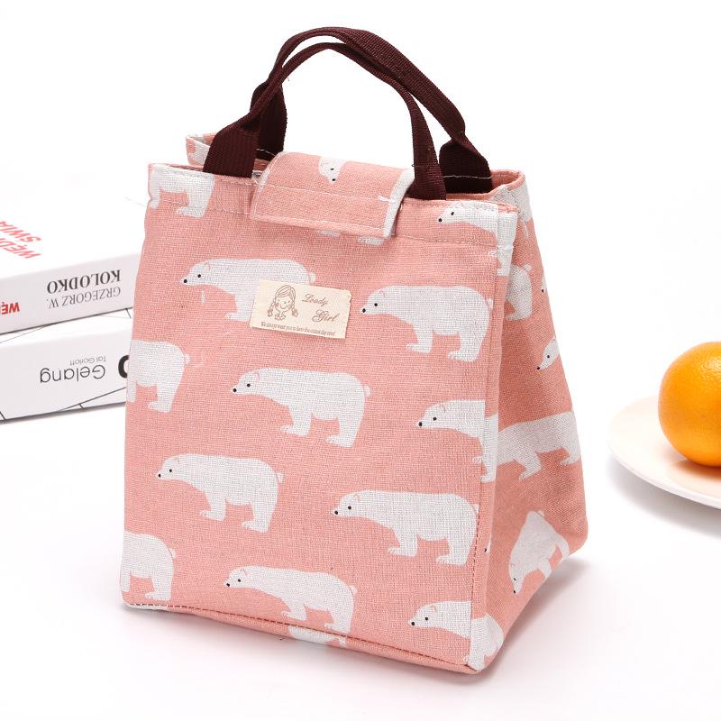 Buy 1 Pcs Student Cartoon Pattern Cooler Bento Picnic Pouch Lunch