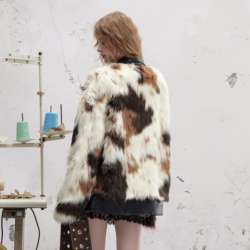 UNIFREE Plus Size Color Block Warm Padded Jacket