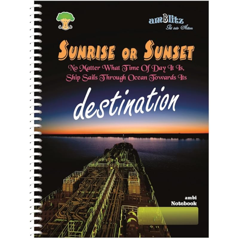 Amblitz Unruled Spiral Notebook (A4; 200 Page)