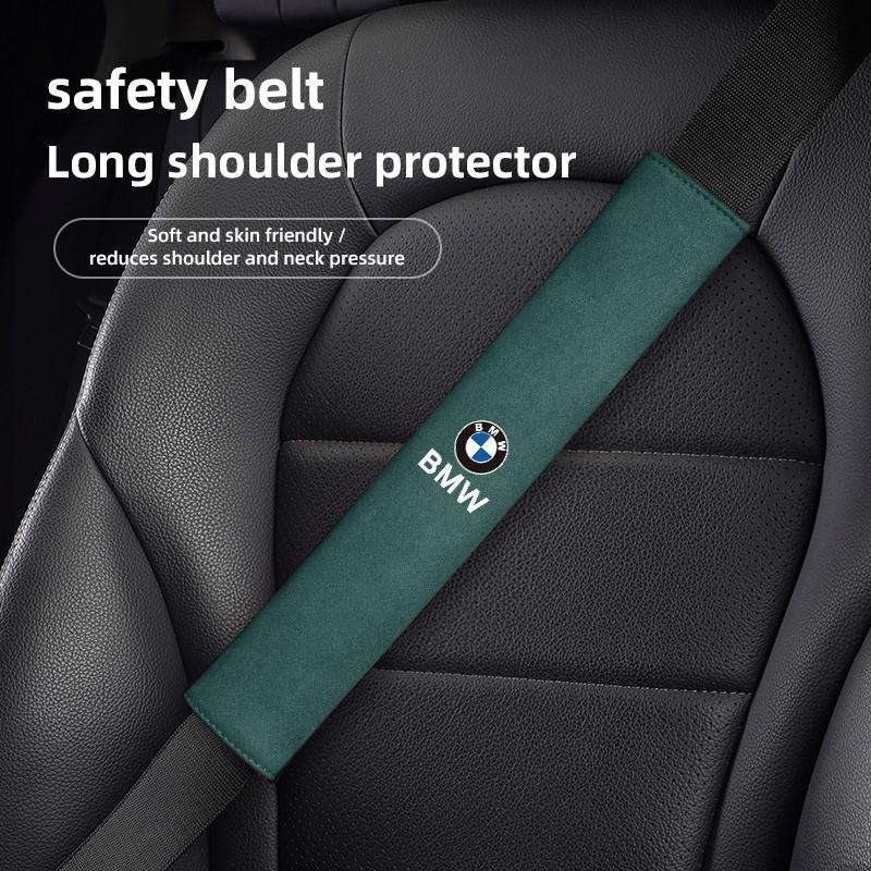 2Pcs Car Seat Belt Shoulder Protection Cover Decoration Valve Cap For BMW X1 X2 X3 X5 X4 X6 X7 iX3 F20 F10 F07 E70 E46 E90 E92 E gzjm96