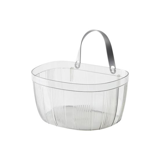 

1 набор корзин для хранения большой емкости прочная несущая с ручкой контейнер для хранения лука имбиря чеснока хозяйственные принадлежности серый