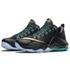 Nike Lebron 12 Round Toe Lace-Up Shock Absorption Non-Slip Wear-Resistant Low-Top Basketball Shoes Men sneaker Black 724558-070