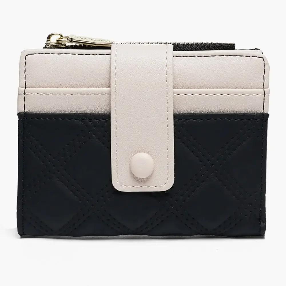 Women Ladies Plain Wallet Card Holder Cute Wallet With Card Slot Leather Purses Portable Coin Purse Large Capacity Money Bag