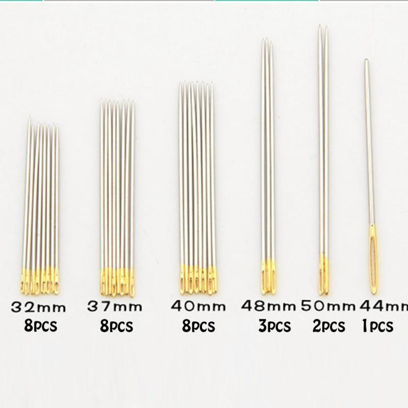 30PCS Popular Assorted Hand Sewing Needles Embroidery Mending Craft Quilt Sew Case Suitable for Leather Denim Silk Canvas Cotton