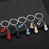 Boxing Glove Keychain Car Keys Pendant Simulation Fitness Equipment Shape Keyring Fashionable Car Keys Ornament