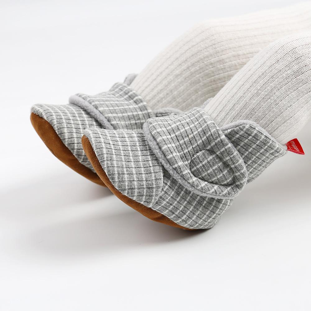 MYGGPP Autumn and Winter Striped Cotton Shoes Cotton Boots Baby Shoes Warm Shoes Baby Shoes Toddler Shoes