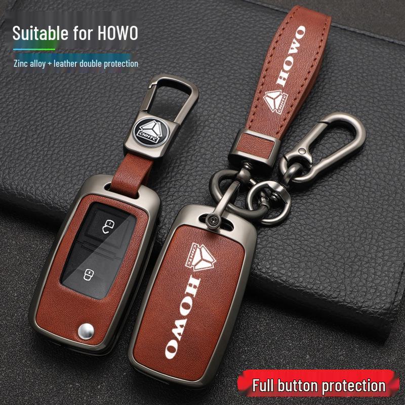 Sinotruk Howo Max Key Case for Light Truck, Warrior, Commander, Heavy Truck TH7 - Men's Special Shell Bag with Buckle