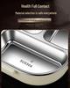 304 Stainless Steel Leak-Proof Insulated Lunch Box for Office and School, Food-Grade Square Bento Box.