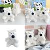 Adorable White Plush Westie Dog Keychain Soft And Cuddly Stuffed Animal Gift