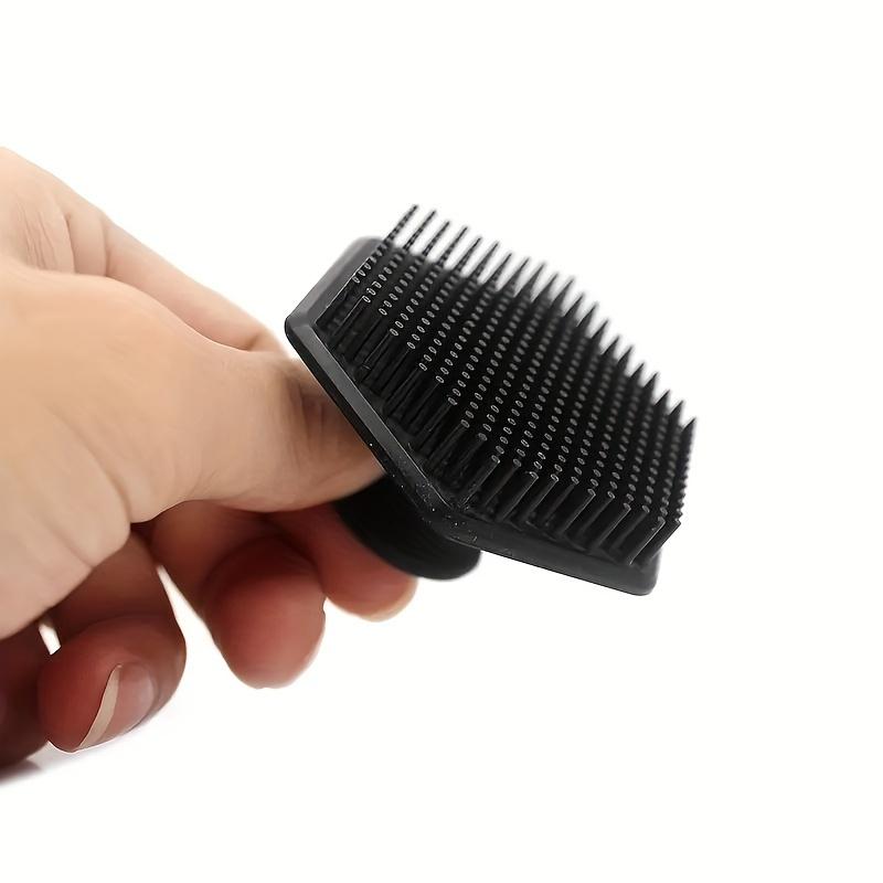 4-piece bath brush set Soft silicone bath brush with non-slip handle, easy to clean and rinse, perfect for use in the bath