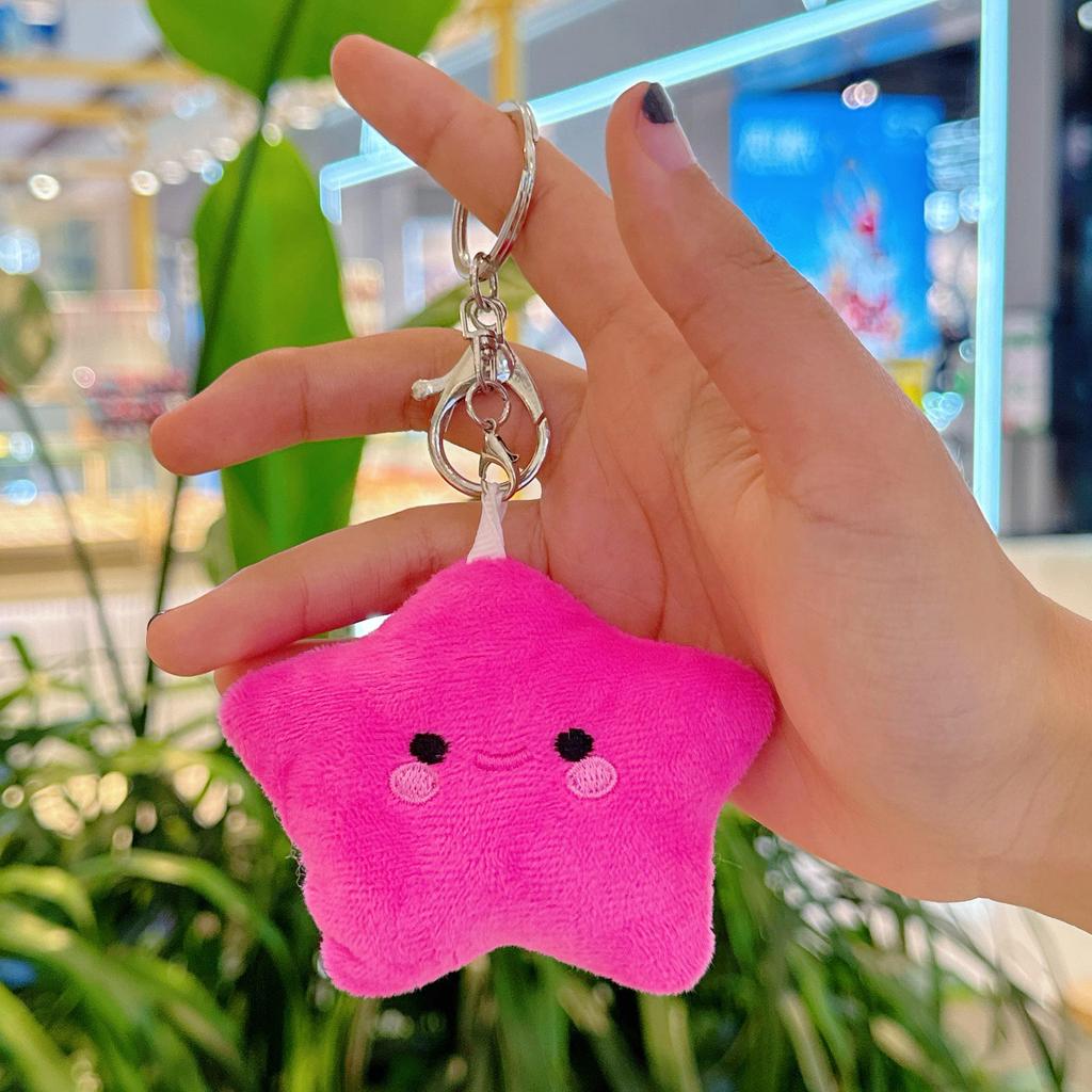 Breloc Creativ de Pluș Stea Strâmbă Pandantiv Rucsac Păpușă Jucărie Animal de Pluș