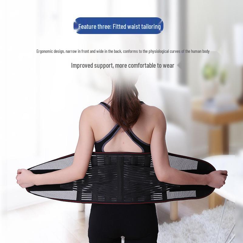 Extra Large Breathable Lumbar Support Belt - Relieves Back Pain for Men and Women