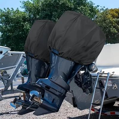 Sunproof Oxford Fabric Engine Cover with Adjustable Straps for Marine Use