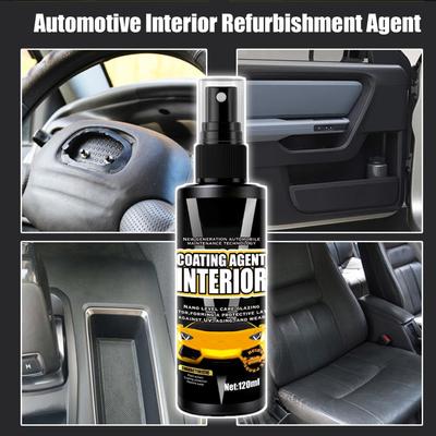 Interior Detailer Spray 120ml All Purpose Quick Long Lasting Cleaning Supplies Car Stain Remover For Truck Dashboards Door