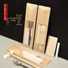 ZISIZ Disposable American Style Bamboo Spoon and Chopsticks Set