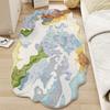 Dopamine Style Rugs for Bedroom Irregular Shape Living Room Decoration Moss Carpet Girl Casual Cute Rug Home Washable Thick Mat