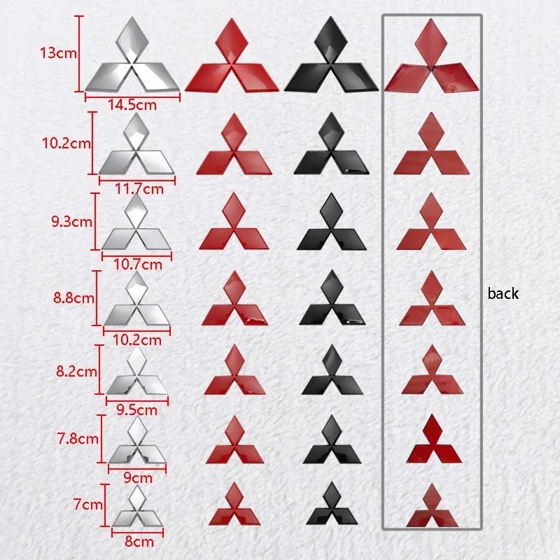 ABS Car Front Rear Badge Grille Emblem for Mitsubishi Outlander Ralliart Lancer ASX Pajero Eclipse Delica EVO Grandis Colt