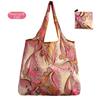Washable Cloth Reusable Shopping Bag Printed Design Foldable Grocery Bag  for Women
