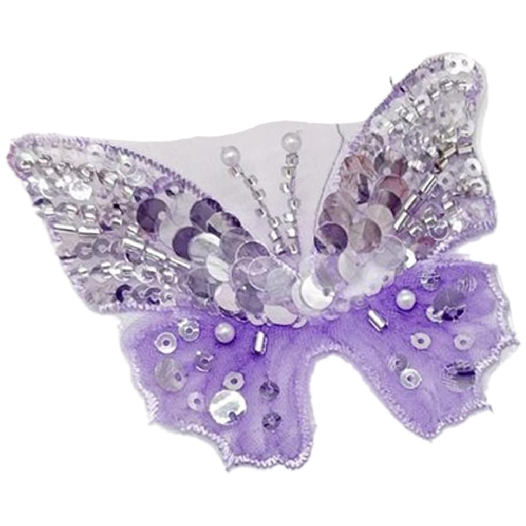 Eye-Catching Sequins Butterfly Applique for Clothes Hat Sewing Patches DIY Scarf Wedding Dress Decors Accessories