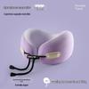 U-Shaped Memory Foam Travel Pillow with Storage Box – Anti-Head Tilt Neck Support for Side Sleepers