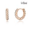 [LsSHOP] 14K Rope One-Touch Earrings (Gold Plated)_LJ5185BRE