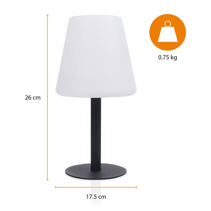Lampe à poser - smartwares - osl-50012 - solaire - ip44 - blanc chaud 50 lm
