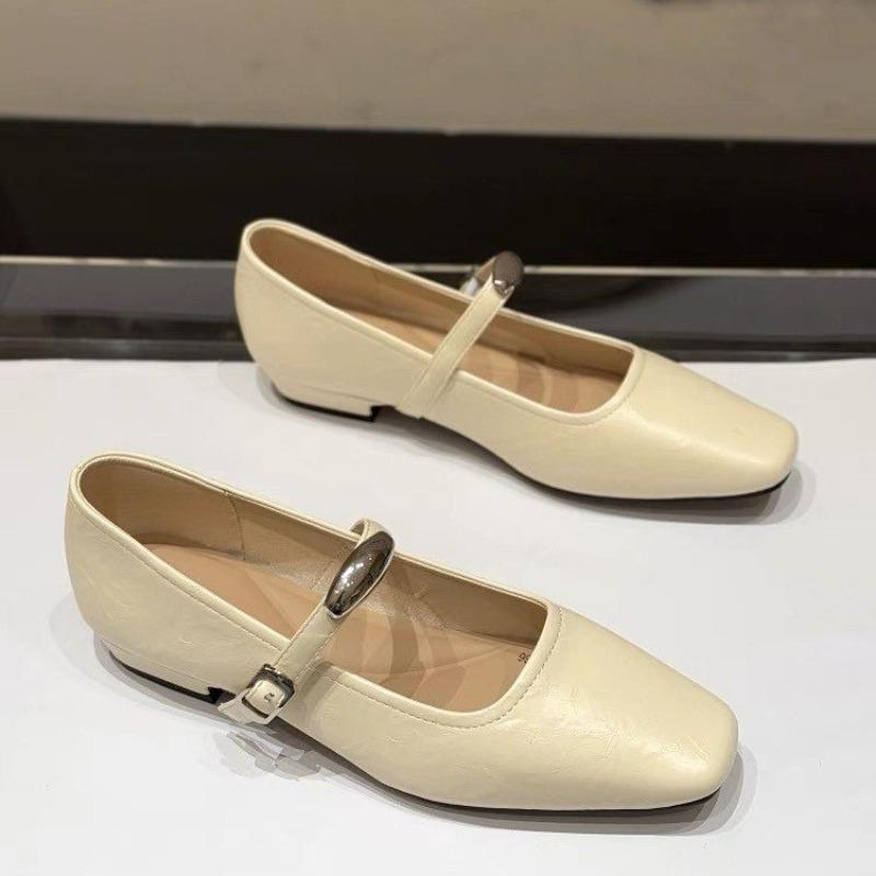Fashion Women's High Heels French Retro Mary Jane Shoes Women's Spring Summer New Simple Small Shoes Flat Bottomed Women's Shoes