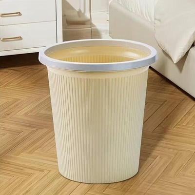 Large Lidless Striped Waste Bin