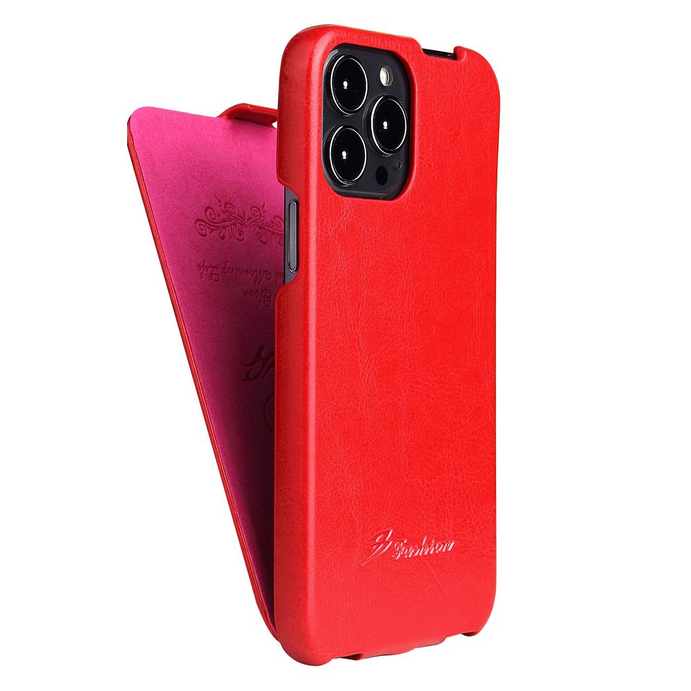 Lyxigt Vertikalt Läder Fodral med Lock För iPhone 16 17 15 14 Plus 11 12 13 Pro Max X XR XS 7 8 SE2020 Skydd