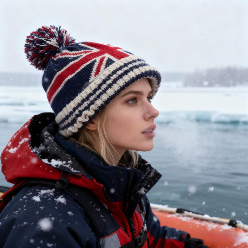 1pc Men Winter Knitted Cap for Women Unisex Casual British National Flag Hats Skullies Beanie Hat Outdoor Ski Sport Hiking Windproof Cap