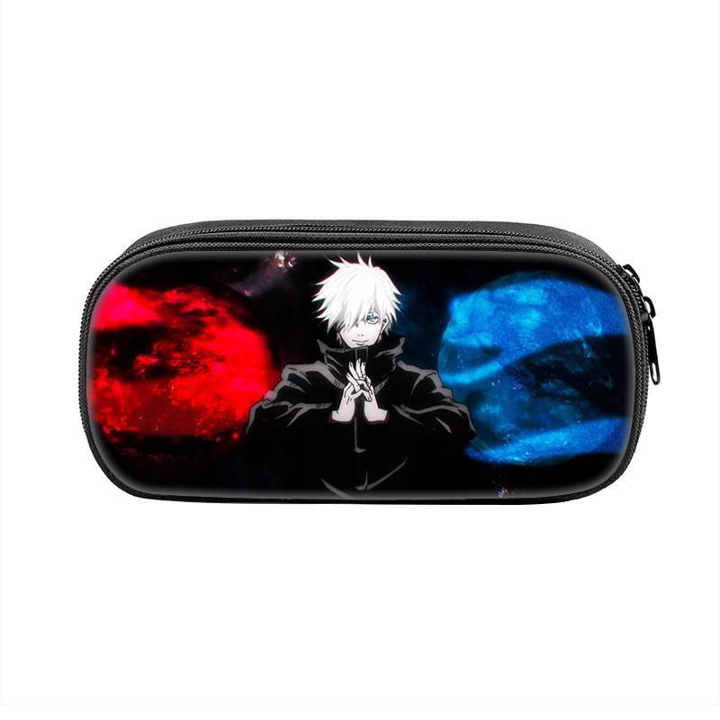 Jujutsu Kaisen Anime Character Print Student Single Layer Stationery Storage Bag For Students And Teenagers