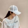 Atmungsaktiv Verstellbar Damen Outdoor Koreanischer Hip Hop Netzmütze Schirmmütze Spitze Blume Baseballkappe