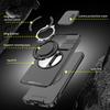 KEYSION 360° Ring Stand Phone Case for OPPO Reno13 Pro 5G Slide Camera Protection Magnetic Shockproof Cover for OPPO Reno13 F 5G