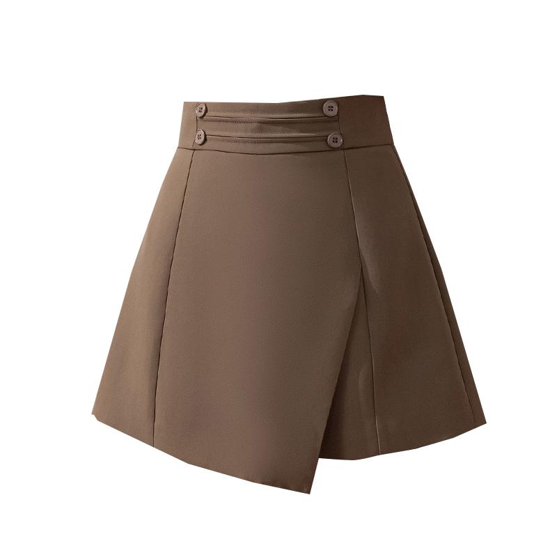 Yaz Etek Pantolon Yüksek Bel Şort Slim Pantolon Etek Günlük Geniş Paça Pantolon