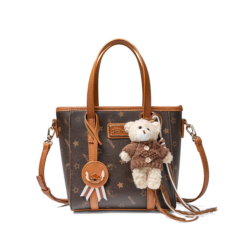 Disney Stitch Series Fashionable Simple High-Value Cartoon Cute Shoulder Bag Women Shoulder Bag Blue BMK-72766