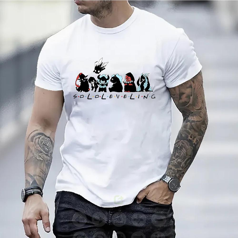 Maglietta Grafica Anime Carina Solo Leveling Girocollo Manica Corta Top Unisex