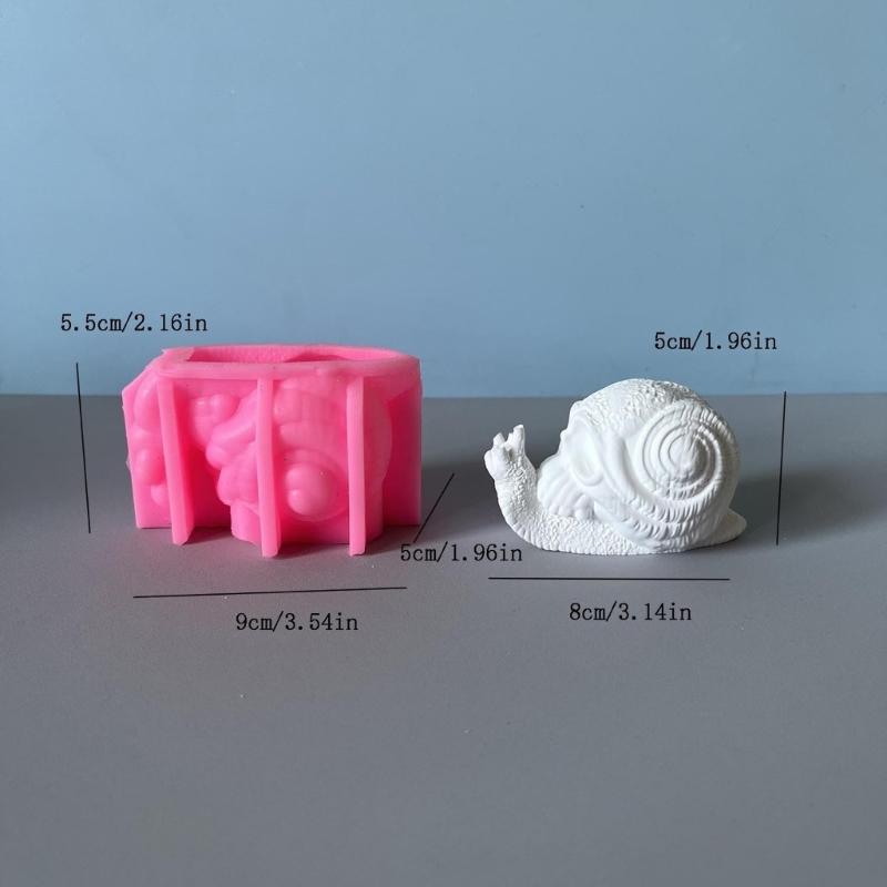 Food Grade Heat Resistant Silicone Mold For Artistic Soap Candle Chocolate Sculptures Skull Snail Theme Crafting
