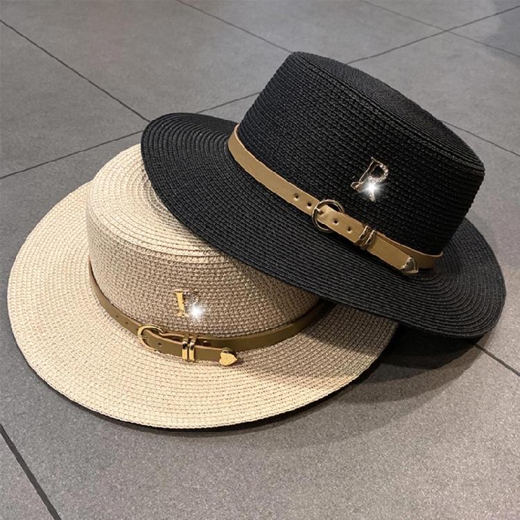 Straw Panama Hat Straw Flat Hat Summer Hat Straw Hat For Women Summer Sunhat