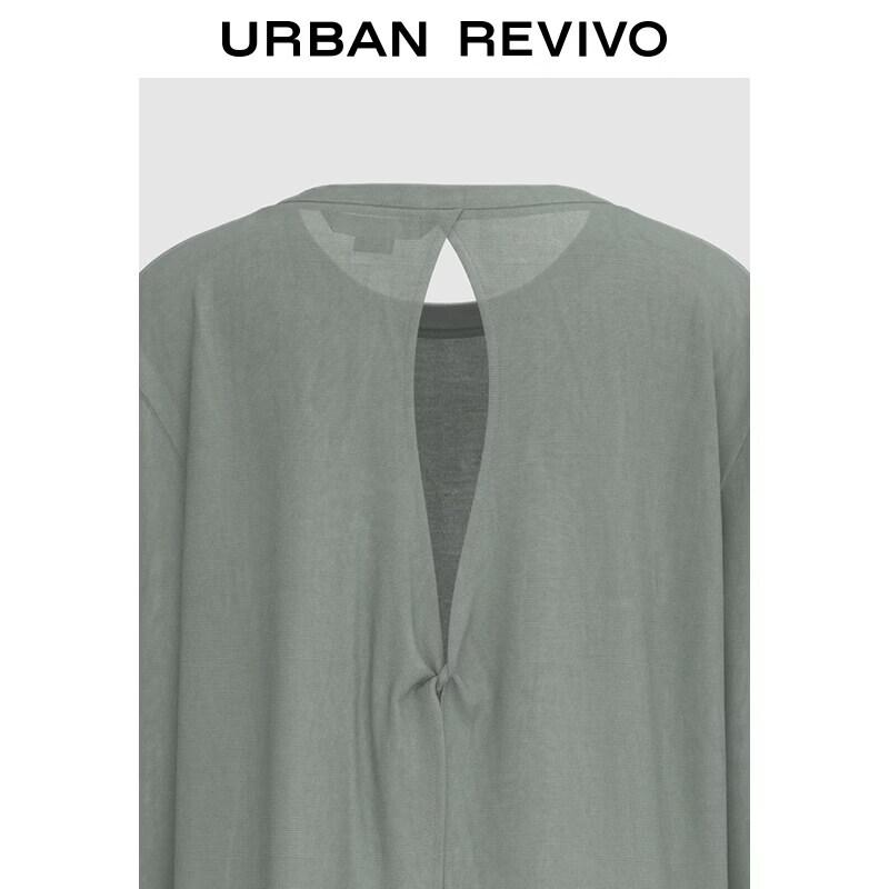 UR 2026 Women's Casual Hollow-Out Slit Long-Sleeve T-Shirt