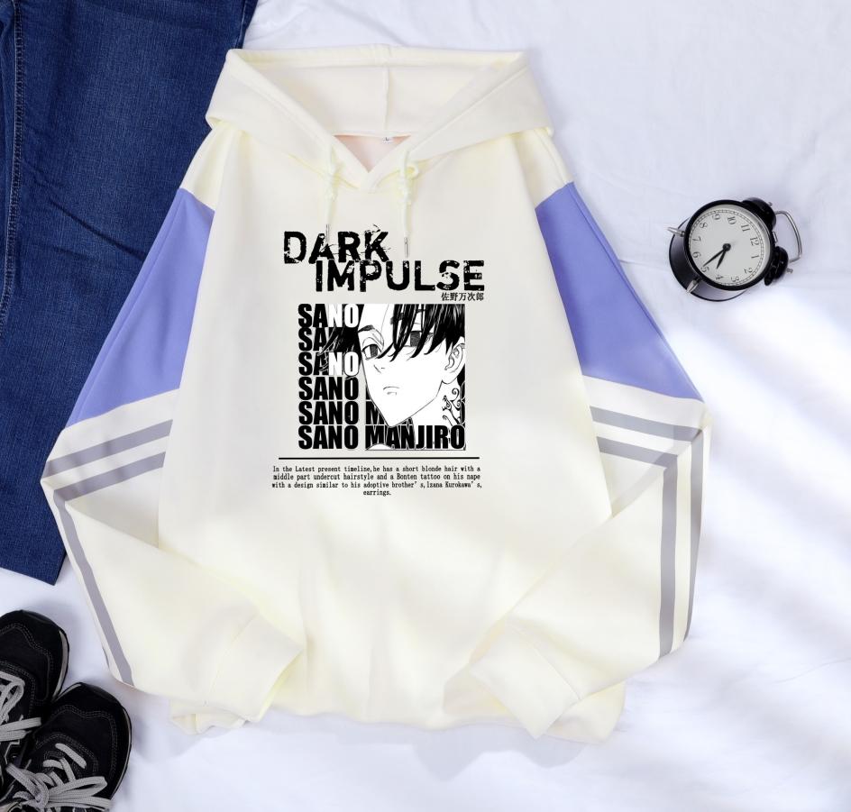 

Аниме Токийские мстители Манга Толстовки Мужская уличная одежда Харадзюку DAPK IMPULSE Сано Мандзиро Унисекс Оверсайз Свитшоты с длинным рукавом 4XL бежевый