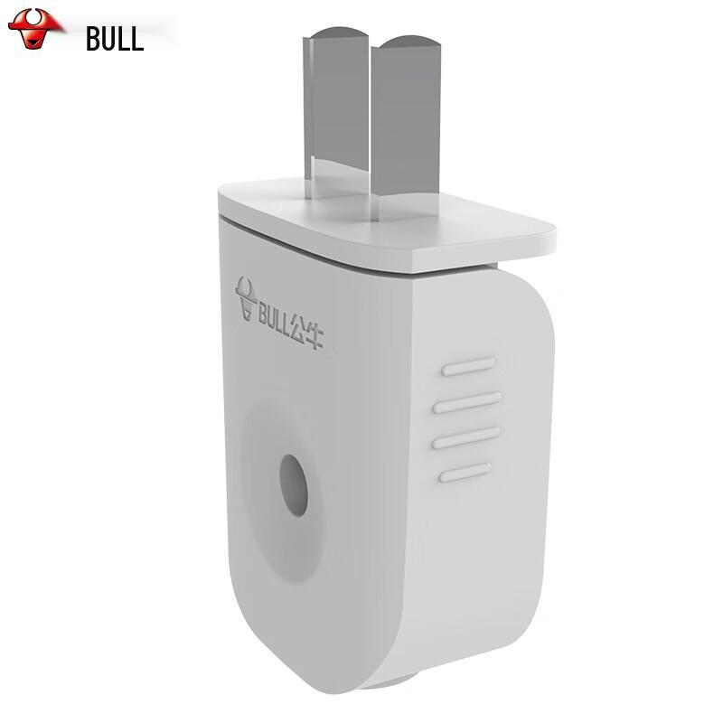 BULL 10A Two-Pin Rotating Power Plug CN plug (adapter included)