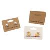 Kraft Paper Earring Card for Jewelry Packaging