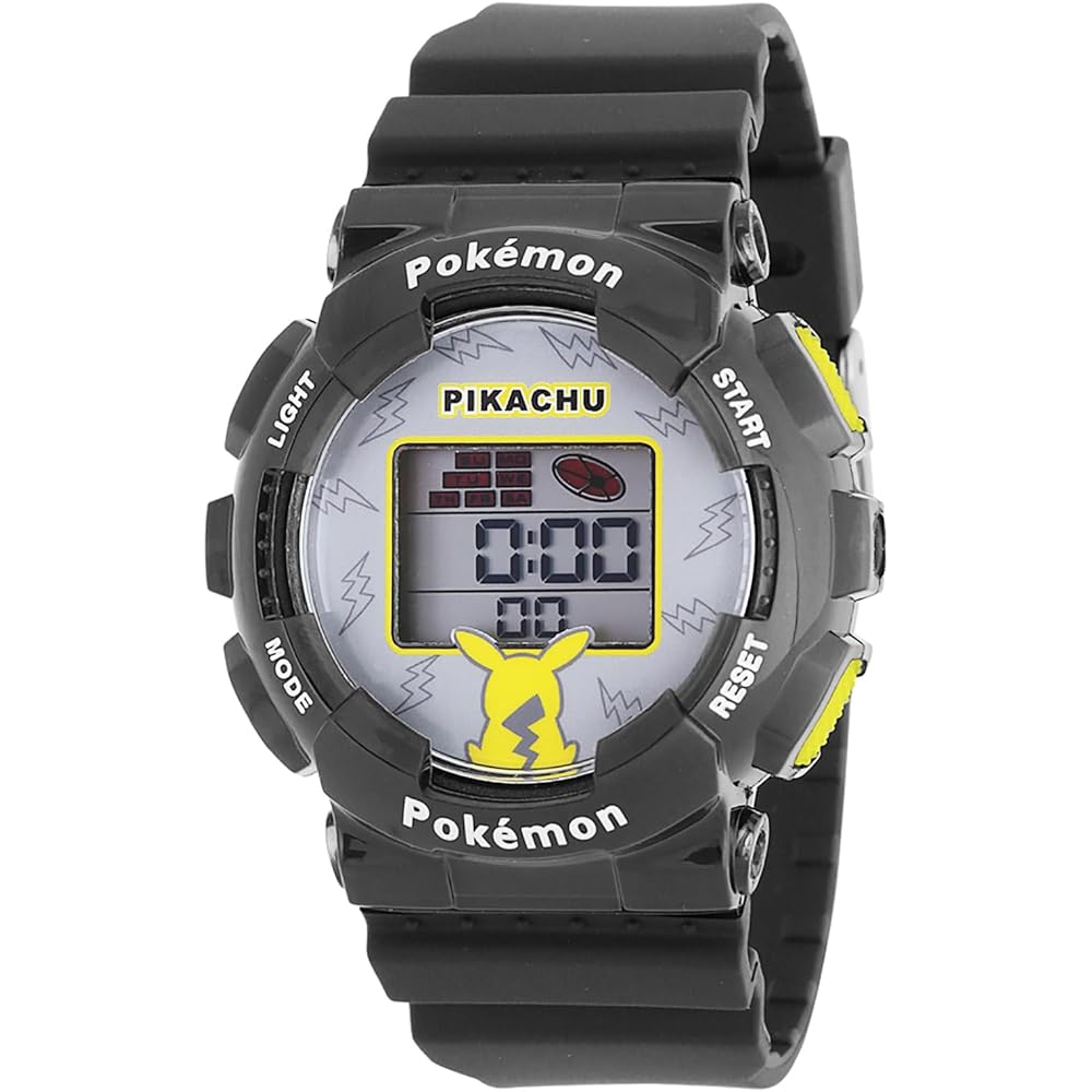 Sun Flame J-AXIS Digital Watch with EL Backlight, Calendar, Stopwatch, Alarm for Kids Unisex Black