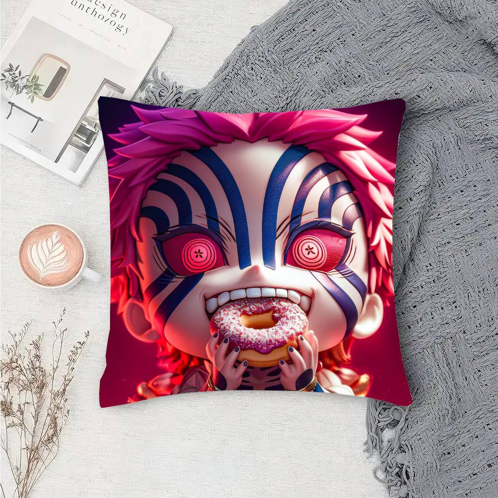 Akaza Anime Demon Slayer Kissenbezug Sofakissenbezug Zimmer Heimdekoration
