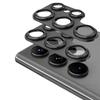 2x Aluminum Glass Lens Cover for Samsung Galaxy S24 Ultra, ERBORD, Black