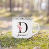 Personalized Mug Initial with Name Cup Custom Tea Coffee Hot Chocolate Mugs Wedding Bride Bridesmaid Mothers Day Gifts for Her