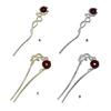 Exquisite Alloy Hair Stick Snake Hairpiece with Sparkling Snake for Evening Dinner Wear Photo Props