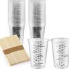 With Stirring Sticks Epoxy Resin Mixing Cups Measuring Cups Stirring Sticks  Epoxy Resin Mixing