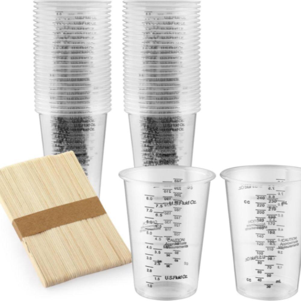 With Stirring Sticks Epoxy Resin Mixing Cups Measuring Cups Stirring Sticks Epoxy Resin Mixing